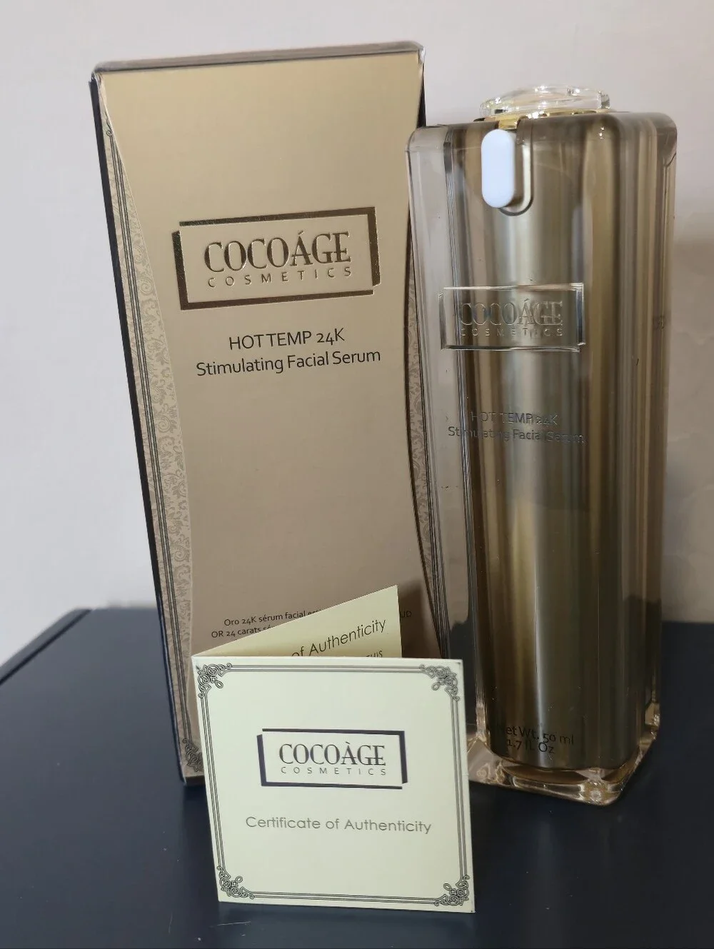 Cocoage Hot Temp 24K Stimulating Facial Serum — NIB NEW